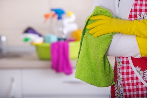 Carpet cleaning team following a safety-first working approach